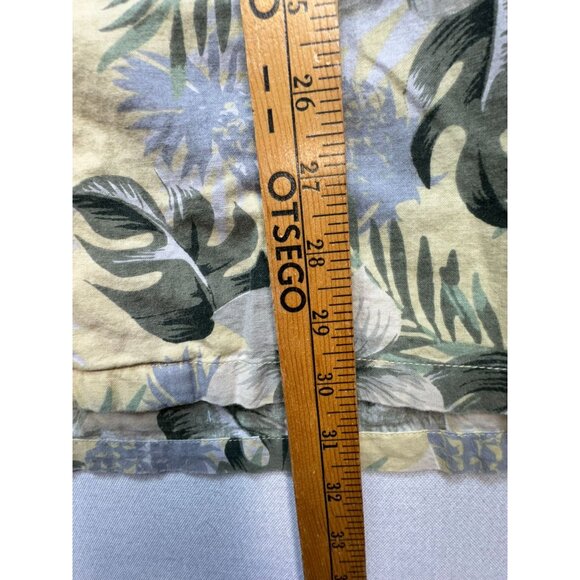 Cherokee Waikiki Hawaiian Button-Up Shirt Size XL Green Short Sleeve Tropical - Picture 5 of 13